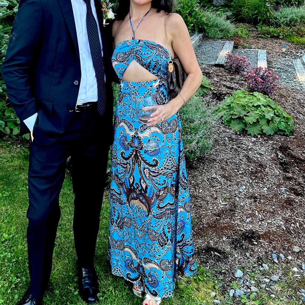 ASOS Paisley Print Haltered Dress